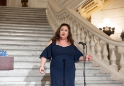 June 11, 2024: Opera Singer Jamie Bastello performs in the Capitol Rotunda at part of Art in the Capitol.