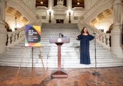 June 11, 2024: Opera Singer Jamie Bastello performs in the Capitol Rotunda at part of Art in the Capitol.
