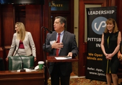 April 26, 2022: Senator Costa speaks to Leadership Pittsburgh, a multi-disciplinary leadership identification, enrichment and networking organization in Southwestern Pennsylvania.