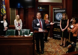 April 26, 2022: Senator Costa speaks to Leadership Pittsburgh, a multi-disciplinary leadership identification, enrichment and networking organization in Southwestern Pennsylvania.