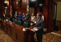 April 26, 2022: Senator Costa speaks to Leadership Pittsburgh, a multi-disciplinary leadership identification, enrichment and networking organization in Southwestern Pennsylvania.