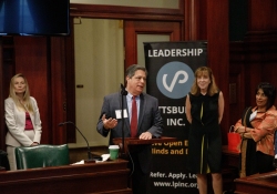 April 26, 2022: Senator Costa speaks to Leadership Pittsburgh, a multi-disciplinary leadership identification, enrichment and networking organization in Southwestern Pennsylvania.