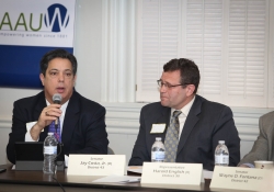 March 8, 2016: Senator Jay Costa participated in a legislative forum hosted by the Fox Chapel Area branch of the American Association of University Women (AAUW).