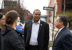 March 23, 2023: Today, State Senator Jay Costa, Mayor Ed Gainey, and Representative Sara Innamorato gathered to call for the speedy passage of the Longtime Owner Occupant Tax Exemption Program (LOOP) in order to protect homeowners living in areas with rapidly increasing property tax rates. If passed, this legislation would allow Pittsburgh’s mayor and city council to freeze the property tax rates for people who have lived in homes they own for a certain period of time. 