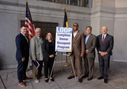 September 9, 2024 :: State Senator Jay Costa, County Executive Sara Innamorato, and Pittsburgh Mayor Ed Gainey celebrated the passage of the Longtime Owner Occupant Tax Exemption Program (LOOP), a groundbreaking piece of legislation aimed at protecting Pittsburgh residents from the burden of skyrocketing property taxes.   