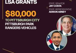 Democratic Leader Jay Costa, Representative Aerion Abney announce over $500,000 in LSA Grants Benefitting Pittsburgh