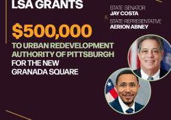 Democratic Leader Jay Costa, Representative Aerion Abney announce over $500,000 in LSA Grants Benefitting Pittsburgh