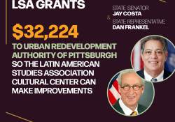 Democratic Leader Jay Costa, Representative Dan Frankel Announce LSA Grant Awards Totaling over $900,000