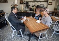 April 30, 2018 :: Senator Costa visits Madeleine’s Bakery in Wilkinsburg.