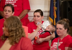 October 4, 2023: Senator Jay Costa joined colleagues and Moms Demand Action Executive Director Angela Ferrell-Zabala and Over 100 Gun Safety Advocates at Statehouse to Call for Action on Gun Safety During Annual Advocacy Day.