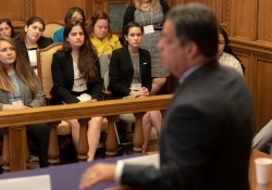 June 4, 2019:  Senator Costa speaks to the NEW Leadership class from the Center for Women in Politics at Chatham University.