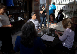 September 3, 2019: Elected officials work as servers for an hour to highlight the need for One Fair Wage