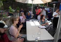 September 3, 2019: Elected officials work as servers for an hour to highlight the need for One Fair Wage