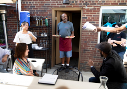 September 3, 2019: Elected officials work as servers for an hour to highlight the need for One Fair Wage