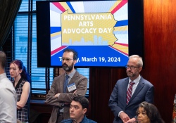 19 de marzo de 2024 - Hoy, los miembros del Caucus Legislativo de las Artes y la Cultura de Pensilvania se reunieron para celebrar el "Día de la Defensa de las Artes" junto con Ciudadanos por las Artes de Pensilvania, un grupo de defensa sin ánimo de lucro.