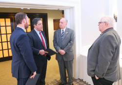 February 21, 2020: Costa discusses education issues with members of the PA Association of School Business Officials.