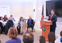 February 21, 2020: Costa discusses education issues with members of the PA Association of School Business Officials.