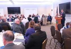 February 21, 2020: Costa discusses education issues with members of the PA Association of School Business Officials.