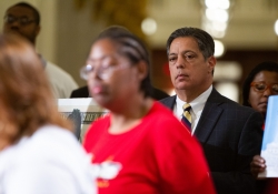 June 4, 2019: Senator Jay Costa participates in rally led by the Pennsylvania Budget and Policy Center, advocates for a “budget that puts people first”  to call for a minimum wage increase and other fiscal priorities that benefit working families.