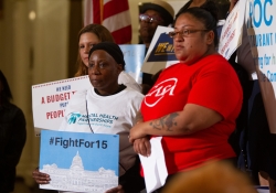 June 4, 2019: Senator Jay Costa participates in rally led by the Pennsylvania Budget and Policy Center, advocates for a “budget that puts people first”  to call for a minimum wage increase and other fiscal priorities that benefit working families.