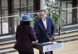 May 27, 2025: Governor Josh Shapiro and Department of Community and Economic Development (DCED) Secretary Rick Siger joined local leaders at the Space Institute at the University of Pittsburgh (Pitt) to highlight the Shapiro Administration’s commitment to fostering Pennsylvania’s innovation economy.