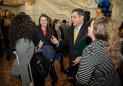 March 26, 2019: Senator Costa visits with students, professors and administrators from University of Pittsburgh on Pitt Day in Harrisburg.