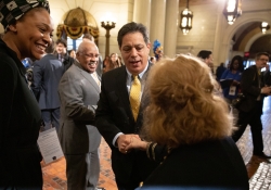 March 26, 2019: Senator Costa visits with students, professors and administrators from University of Pittsburgh on Pitt Day in Harrisburg.