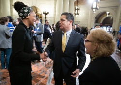 March 26, 2019: Senator Costa visits with students, professors and administrators from University of Pittsburgh on Pitt Day in Harrisburg.
