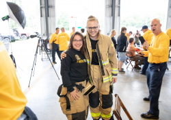 September 4, 2019: Senators get a taste of first responder training with the Pittsburgh firefighters.