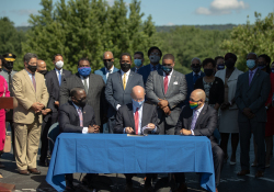 July 14, 2020:  Gov. Tom Wolf signed two policing-reform bills into law.