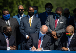 July 14, 2020:  Gov. Tom Wolf signed two policing-reform bills into law.
