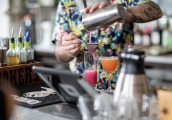 May 23, 2019: Senator Jay Costa visits Bar Marco in the Strip District as part of the Real Jobs, Real Pay Tour. This location was chosen because it is a perfect example of a business doing the right thing for their employees and paying a not only a minimum wage, but a living wage.