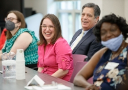 May 12, 2022:  Senator Jay Costa joined Pennsylvania’s Department of Human Services (DHS) Acting Secretary Meg Snead, Senator Lindsey M. Williams, and representatives from the Jewish Family and Community Services and Pittsburgh Regional Collaborative to discuss the efforts of these local organizations in responding to the needs of refugees in the Pittsburgh area.