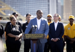 October 3, 2025: Senator Costa joins Governor Shapiro and Lieutenant Governor Davis to  mark major progress in historic plan to revitalize downtown Pittsburgh with targeted investments to make the city cleaner and safer.
