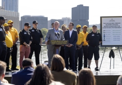 October 3, 2025: Senator Costa joins Governor Shapiro and Lieutenant Governor Davis to  mark major progress in historic plan to revitalize downtown Pittsburgh with targeted investments to make the city cleaner and safer.