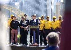 October 3, 2025: Senator Costa joins Governor Shapiro and Lieutenant Governor Davis to  mark major progress in historic plan to revitalize downtown Pittsburgh with targeted investments to make the city cleaner and safer.