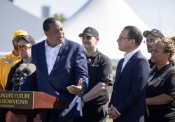 October 3, 2025: Senator Costa joins Governor Shapiro and Lieutenant Governor Davis to  mark major progress in historic plan to revitalize downtown Pittsburgh with targeted investments to make the city cleaner and safer.