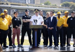 October 3, 2025: Senator Costa joins Governor Shapiro and Lieutenant Governor Davis to  mark major progress in historic plan to revitalize downtown Pittsburgh with targeted investments to make the city cleaner and safer.