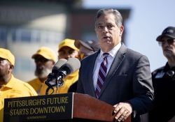 October 3, 2025: Senator Costa joins Governor Shapiro and Lieutenant Governor Davis to  mark major progress in historic plan to revitalize downtown Pittsburgh with targeted investments to make the city cleaner and safer.