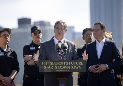 October 3, 2025: Senator Costa joins Governor Shapiro and Lieutenant Governor Davis to  mark major progress in historic plan to revitalize downtown Pittsburgh with targeted investments to make the city cleaner and safer.