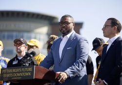 October 3, 2025: Senator Costa joins Governor Shapiro and Lieutenant Governor Davis to  mark major progress in historic plan to revitalize downtown Pittsburgh with targeted investments to make the city cleaner and safer.