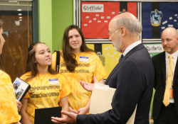 September 27, 2019: Sen. Costa Joins Gov. Wolf  to Tour Riverview Junior-Senior High School and Oakmont Bakery .