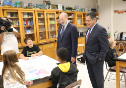 September 27, 2019: Sen. Costa Joins Gov. Wolf  to Tour Riverview Junior-Senior High School and Oakmont Bakery .
