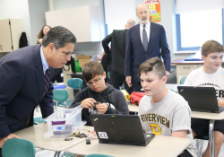 September 27, 2019: Sen. Costa Joins Gov. Wolf  to Tour Riverview Junior-Senior High School and Oakmont Bakery .