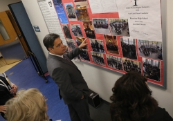 May 14, 2019: Senator Costa visits with teachers and students during his tour of Riverview Junior Senior High School in Oakmont.
