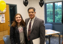 May 14, 2019: Senator Costa visits with teachers and students during his tour of Riverview Junior Senior High School in Oakmont.