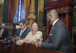 June 27, 2023: Roberto Clemente, Jr., and his family came to Harrisburg in honor of the 50th anniversary of Roberto Clemente’s induction in the Baseball Hall of Fame.