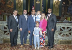 June 27, 2023: Roberto Clemente, Jr., and his family came to Harrisburg in honor of the 50th anniversary of Roberto Clemente’s induction in the Baseball Hall of Fame.