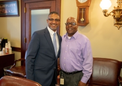 June 27, 2023: Roberto Clemente, Jr., and his family came to Harrisburg in honor of the 50th anniversary of Roberto Clemente’s induction in the Baseball Hall of Fame.