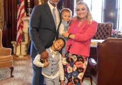 June 27, 2023: Roberto Clemente, Jr., and his family came to Harrisburg in honor of the 50th anniversary of Roberto Clemente’s induction in the Baseball Hall of Fame.